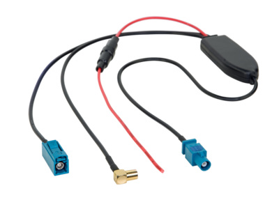 Antennensplitter AM/FM DAB+ Fakra(m)>Fakra(f)/SMB(f)