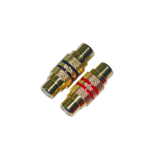 Cinch Kupplung 1 x rot / 1 x schwarz