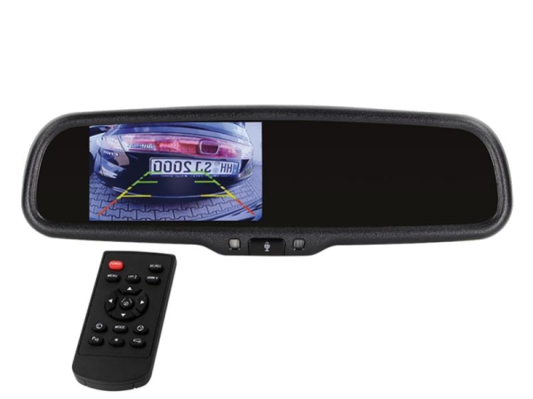 4.3 Zoll Spiegelmonitor (extrem hell) 2 Video Eingänge
