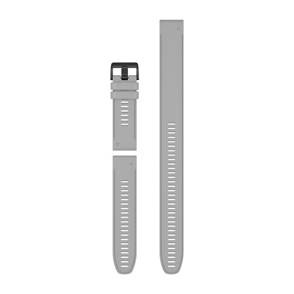 QuickFit 26-Uhrenarmbänder Graues Silikon (3-teiliges Set)