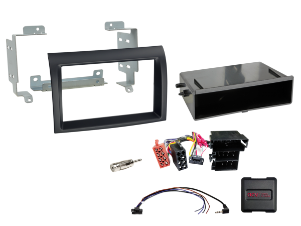 2-DIN Kit mit Fach Citroen/Fiat/Opel/Peugeot LFB schwarz