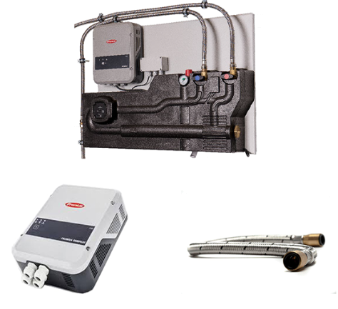 ASKOWALL-OP mit Fronius Ohmpilot externe Wandkonsole inkl. Anschluss-Set