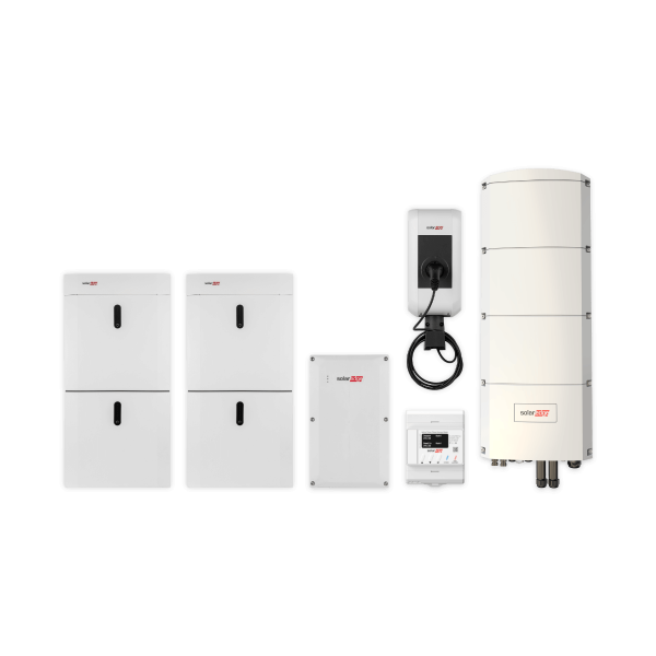 Kombipaket SolarEdge Home Ersatzstrom mit Ladestation, SE10K-RWB48 und 18,4 kWh