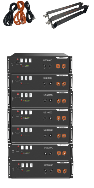 7 x US3000C 24,5 kWh Solarspeicher Lithium LiFePO4 inkl. Kabel