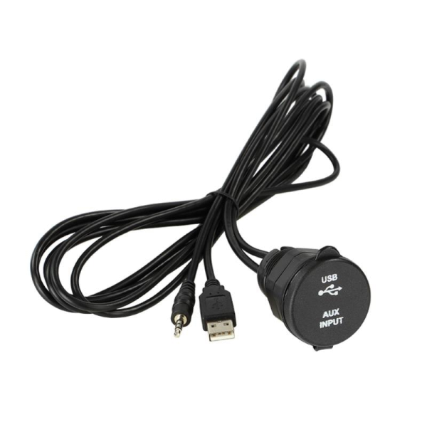 Universal USB/AUX Einbaubuchse verschraubt