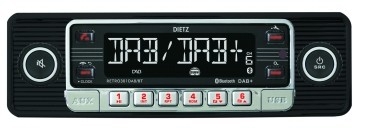 Retro 301 DAB / BT schwarz chrome