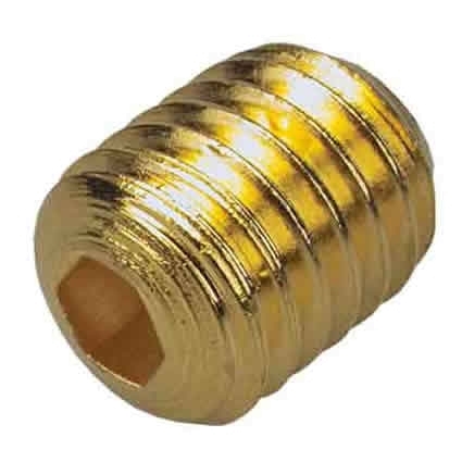 Ersatzschraube, Innensechskant, vergoldet, 12,5mm Gewindelänge