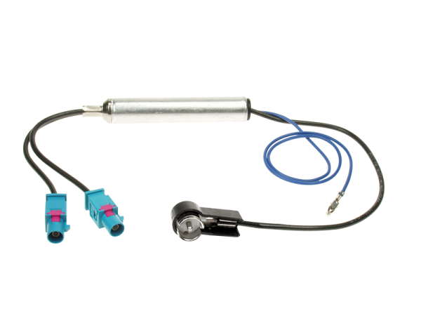 Seat / Skoda / VW ISO-Antennenadapter 2x Fakra (Z) mit Phantomeinspeisung