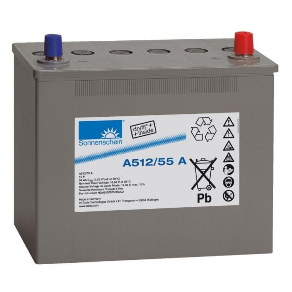 Sonnenschein A512/55 A 12V 55Ah dryfit Blei-Gel-Akku VRLA