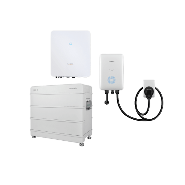 3-Phasen Lösung mit 10 kVA WR, EV Charger und 12,8 kWh Speicher