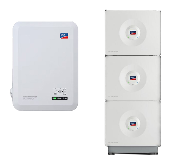 SUNNY TRIPOWER SE 6.0 + HOME STORAGE 9.8 HV-SPEICHERSYSTEM, 9,84 KWH NUTZBAR, 3-PHASIG
