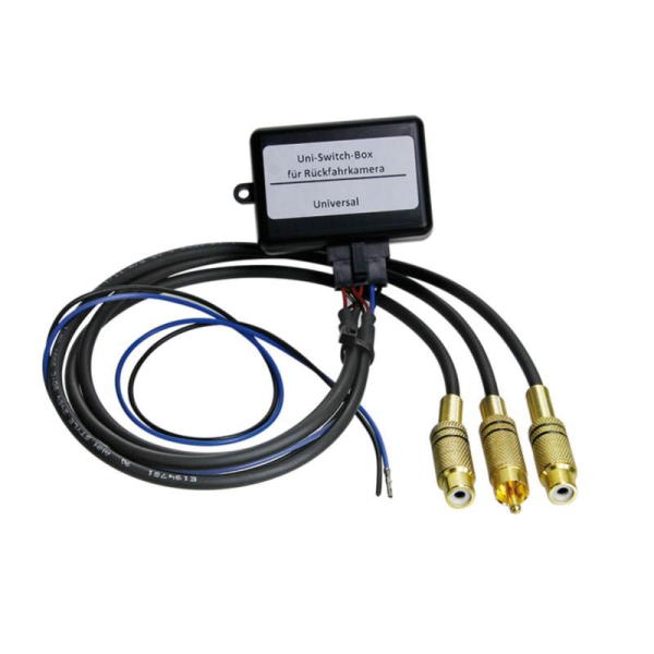 Videoumschaltung 2x RCA Input+1x RCA Out+RFS+12V