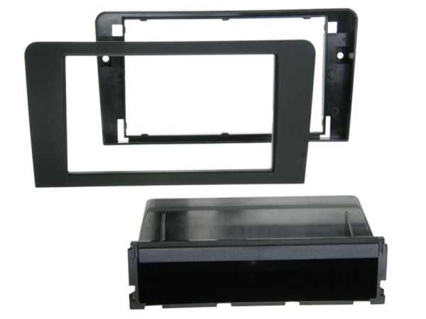Doppel-DIN Komplettset PRO Version mit Ablagefach/ Rubber-Touch